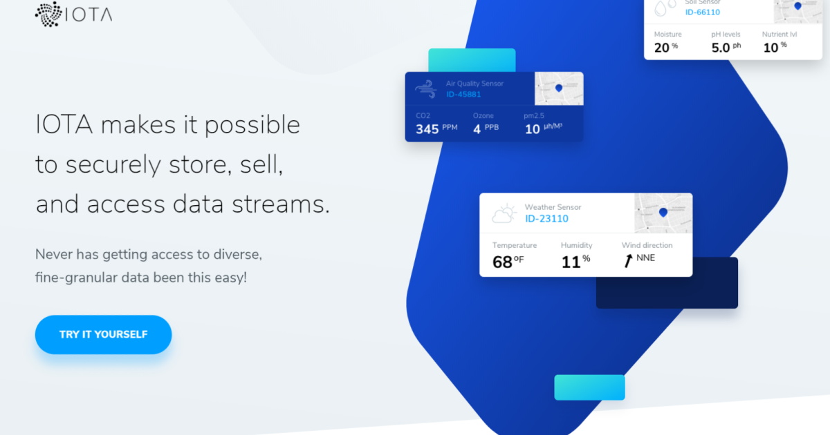The Next Step Towards IoT – IOTA Data Markeplace
