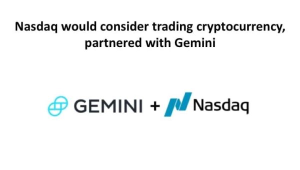 Nasdaq & Gemini Strengthen Their Relationship – Nasdaq Reportedly Gets Closer To Listing Cryptos