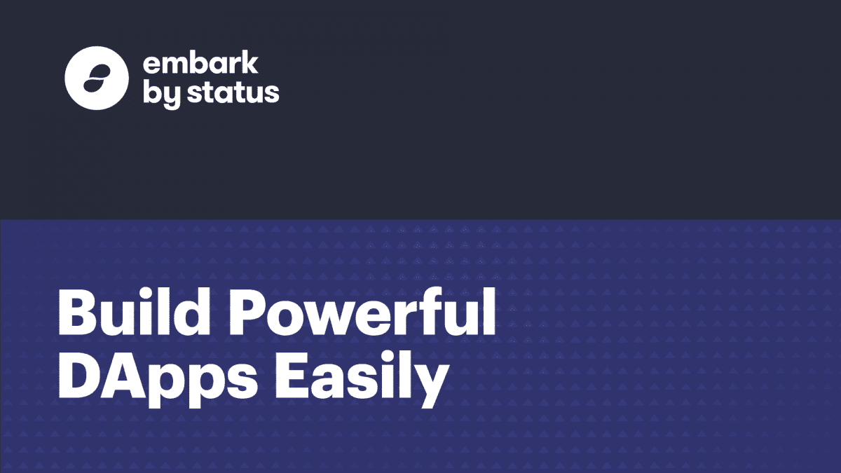 Build Powerful DApps Easily With Embark 4.0’s UI Dashboard That Serves As The Ground Control Called Cockpit