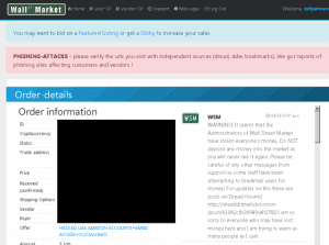 Wall Street Market Exit Scam