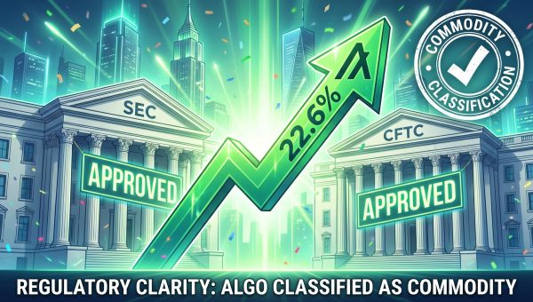 Algorand Surges 22.6% After SEC and CFTC Classify ALGO as a Commodity