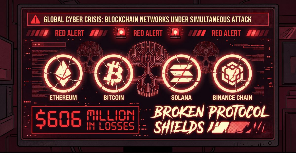 April’s Crypto Hack Spree: $606 Million Stolen in 18 Days Across 12 Protocols