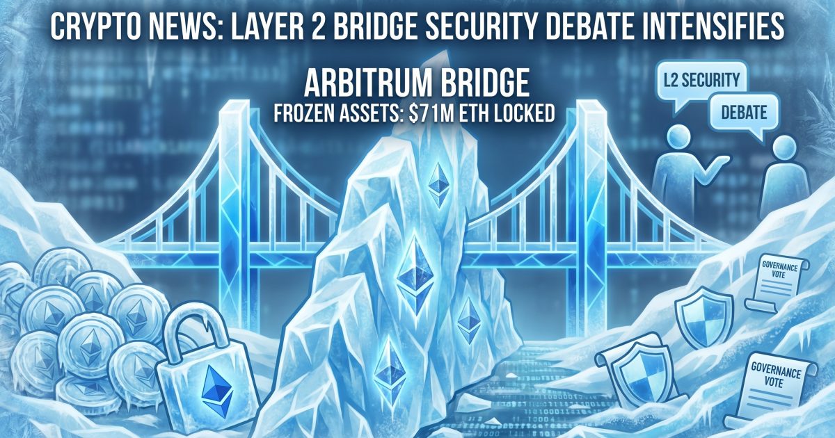 Arbitrum Freezes $71M in ETH After KelpDAO Fallout — Bridge Security Debate Reignites