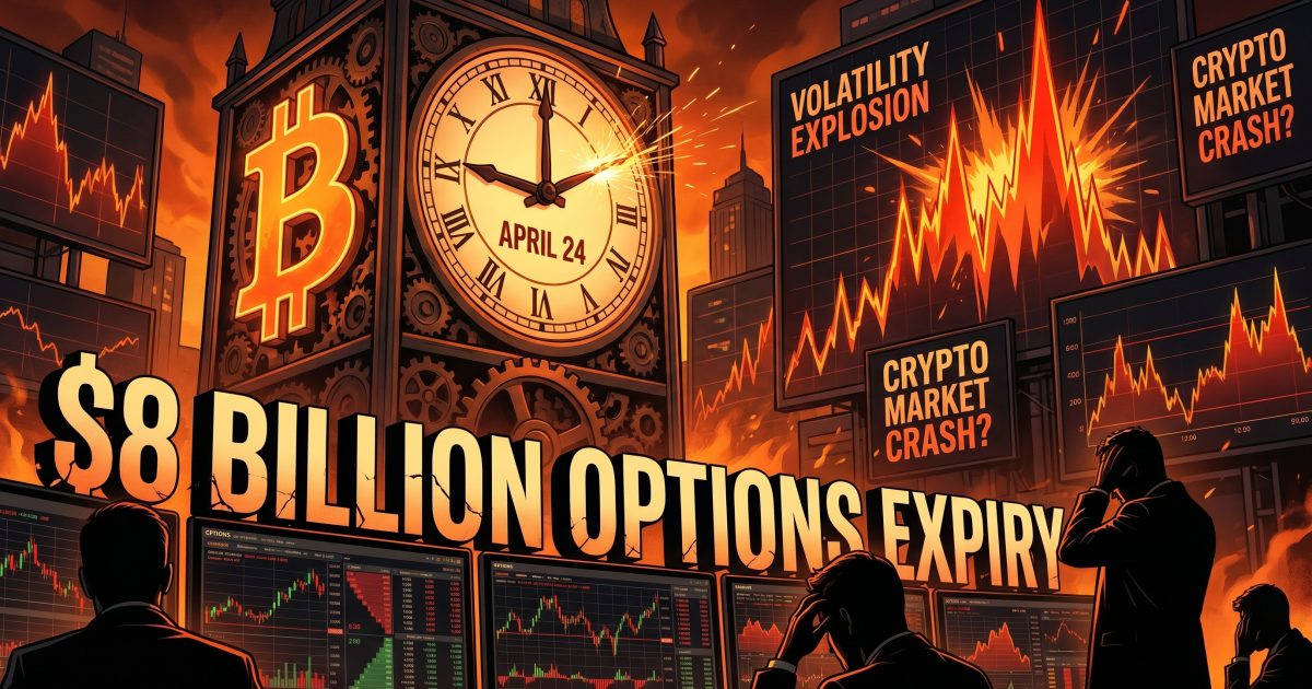 $8 Billion Bitcoin Options Expiry Looms on April 24 — Brace for Volatility