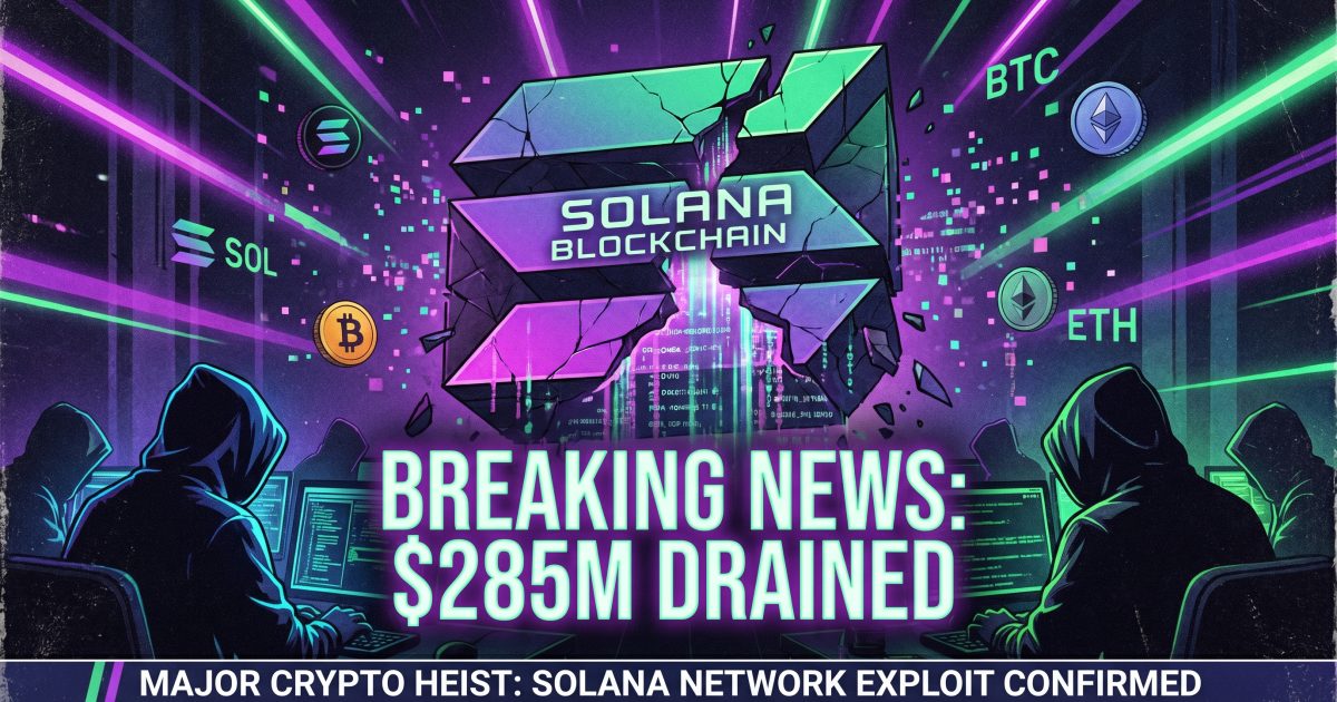 Drift Protocol Hit by $285M Exploit in Solana’s Biggest Hack Ever