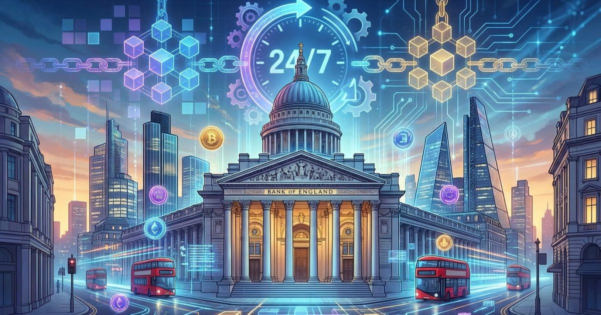 Bank of England Plans Near-24/7 Settlement Infrastructure — And Crypto Tokenization Is the Reason
