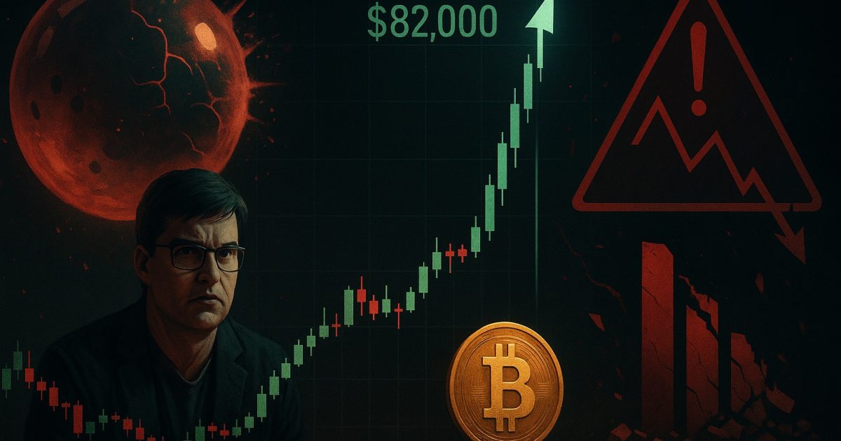 Bitcoin Hits $82,000 as Michael Burry Calls the Stock Market a Dot-Com Bubble Repeat