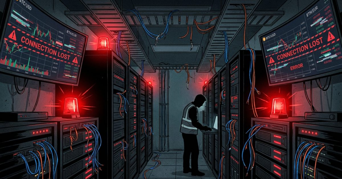 Coinbase Hit by Five-Hour Outage as AWS Data Center Failure Disrupts Trading on Earnings Day