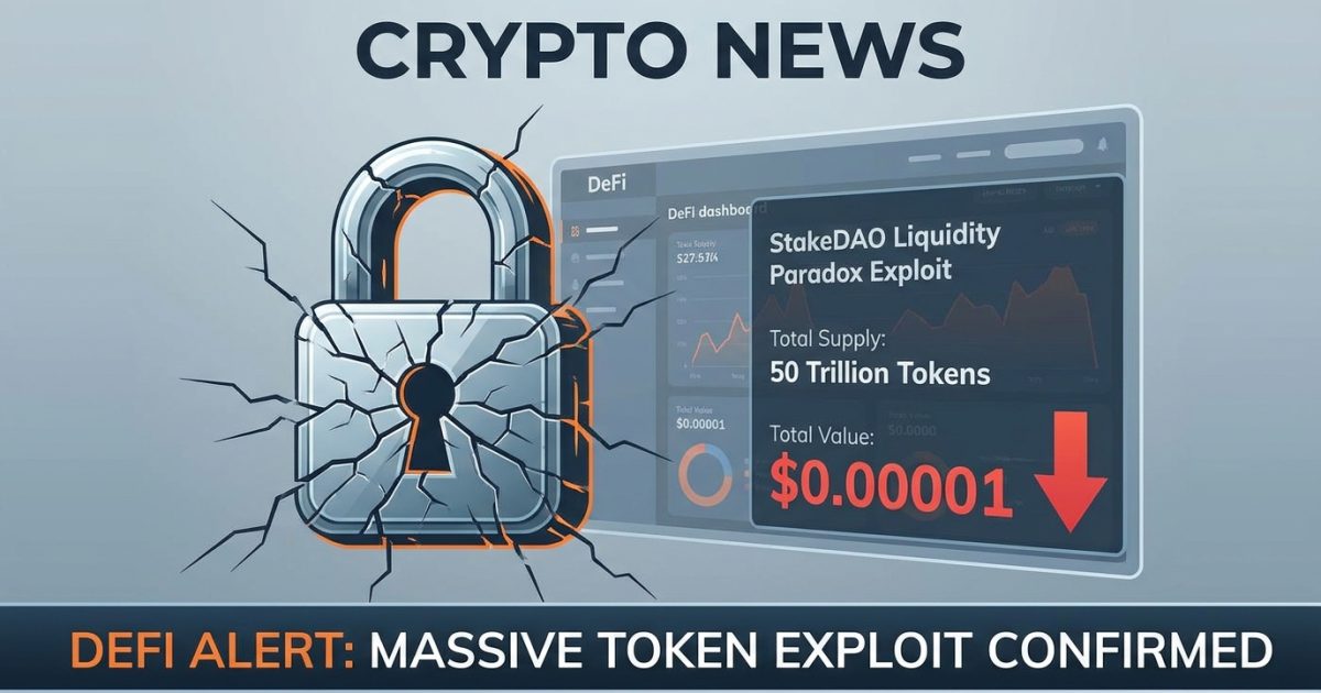 StakeDAO vsdCRV Hacker Mints 5.4 Trillion Tokens But Limited to Just $91K by Thin Liquidity
