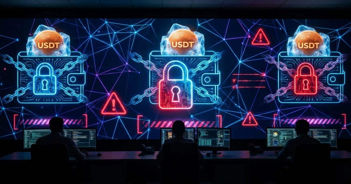 Tether Freezes $514 Million in USDT Across 370 Wallets in 30 Days — Enforcement Hits Record Pace