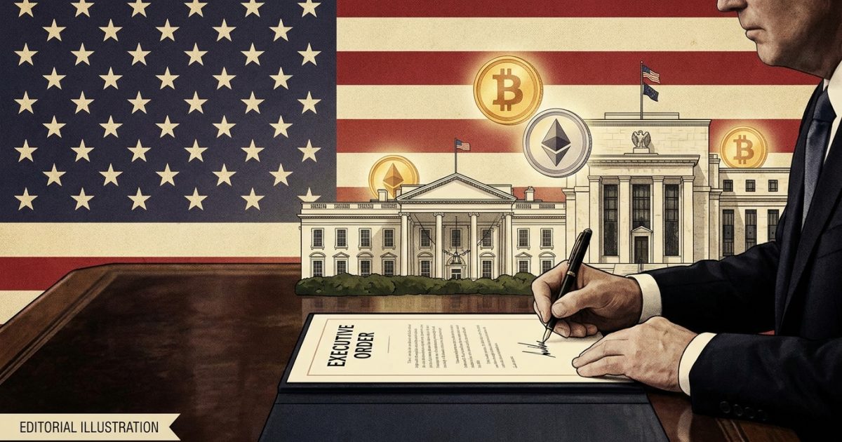 Trump Signs Executive Order Directing Fed to Review Crypto Access to Payment Rails