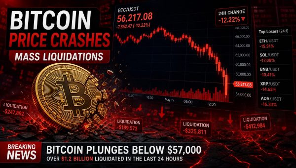 Bitcoin Crashes Below $68,000, Triggering $1.23 Billion in Crypto Liquidations – Analyst Cites Six Reasons for Flash Crash