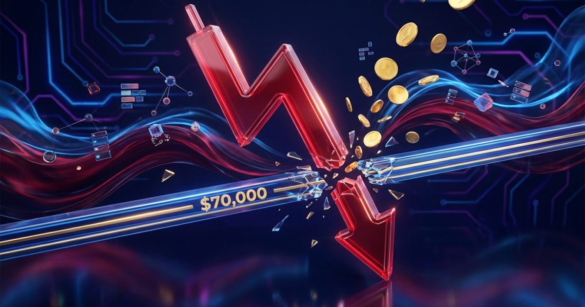 Bitcoin Falls Below $70,000 as Crypto Markets Liquidate $800 Million in Positions