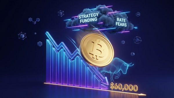Bitcoin Slides Back Toward $60,000 as Strategy Funding Model and Rate Fears Weigh