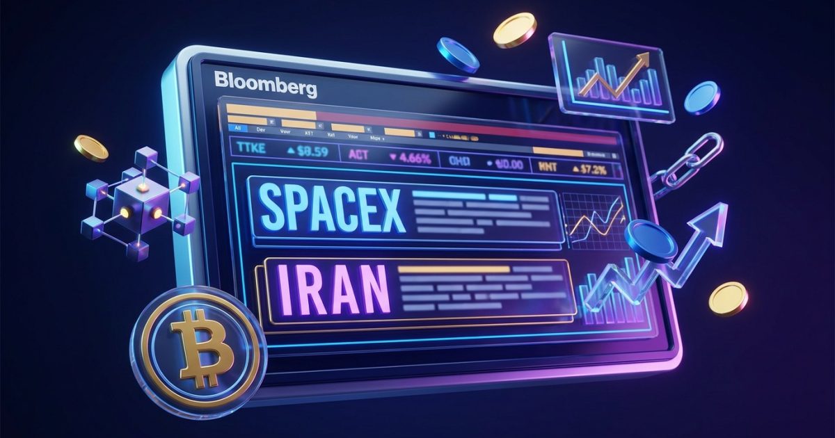 Bloomberg Markets Page Skips Crypto as SpaceX and Iran Dominate Headlines