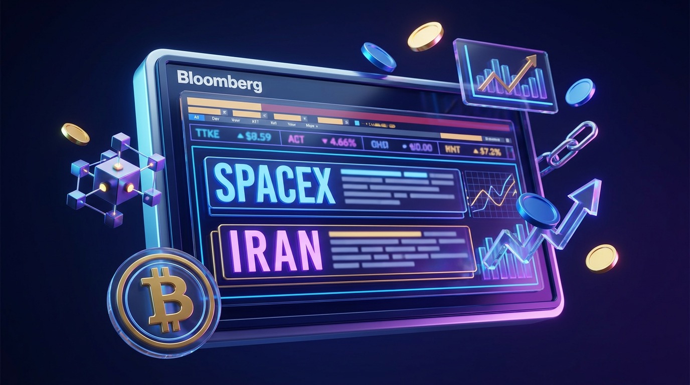 Bloomberg Markets Page Skips Crypto as SpaceX and Iran Dominate Headlines