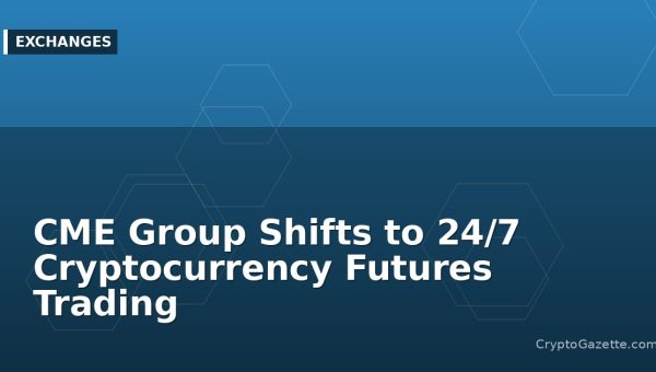 CME Group Shifts to 24/7 Cryptocurrency Futures Trading