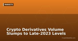 Crypto Derivatives Volume Slumps to Late-2023 Levels