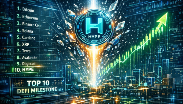 Hyperliquid HYPE Breaks Into Crypto Top 10 — First Pure DeFi Token Since Uniswap