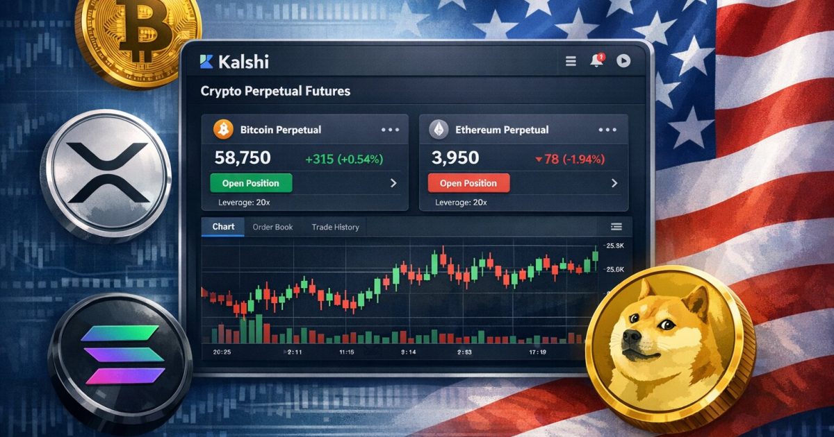 Kalshi Launches Ethereum Perpetual Futures in the US – Files for XRP, Solana, and Dogecoin