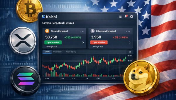 Kalshi Launches Ethereum Perpetual Futures in the US – Files for XRP, Solana, and Dogecoin