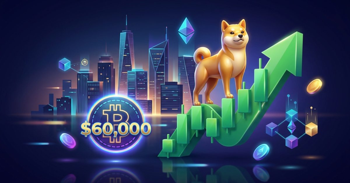 Shiba Inu Surges 300% in Nine Days as Bitcoin Approaches Critical $60,000 Threshold