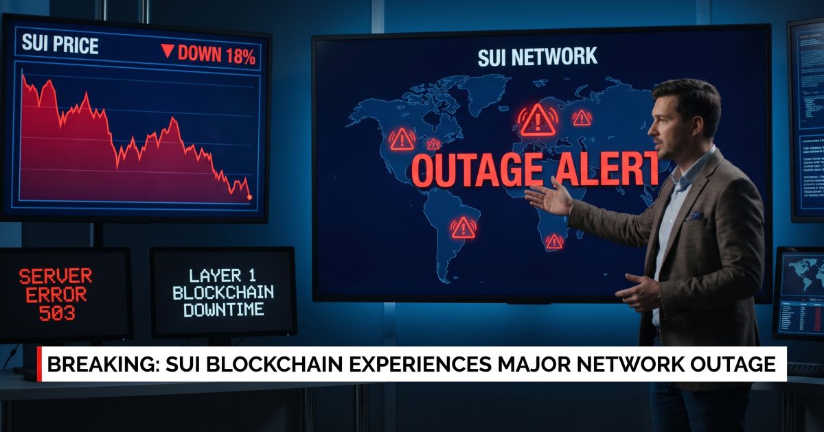 Sui Network Goes Down Three Times in 48 Hours After v1.72 Upgrade Bug — SUI Drops 8%
