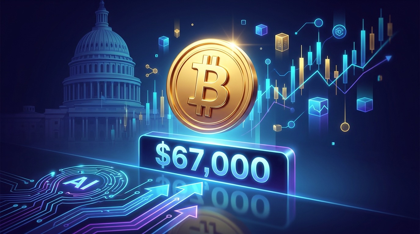 Bitcoin Reclaims $67,000 as US Legislation Optimism and AI-to-Crypto Rotation Drive Rally