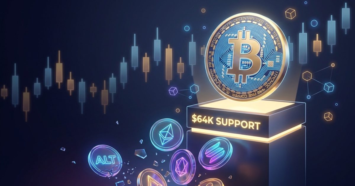 Crypto Market Pulls Back as Tech Earnings Weigh on Sentiment, Bitcoin Holds Above $64,000
