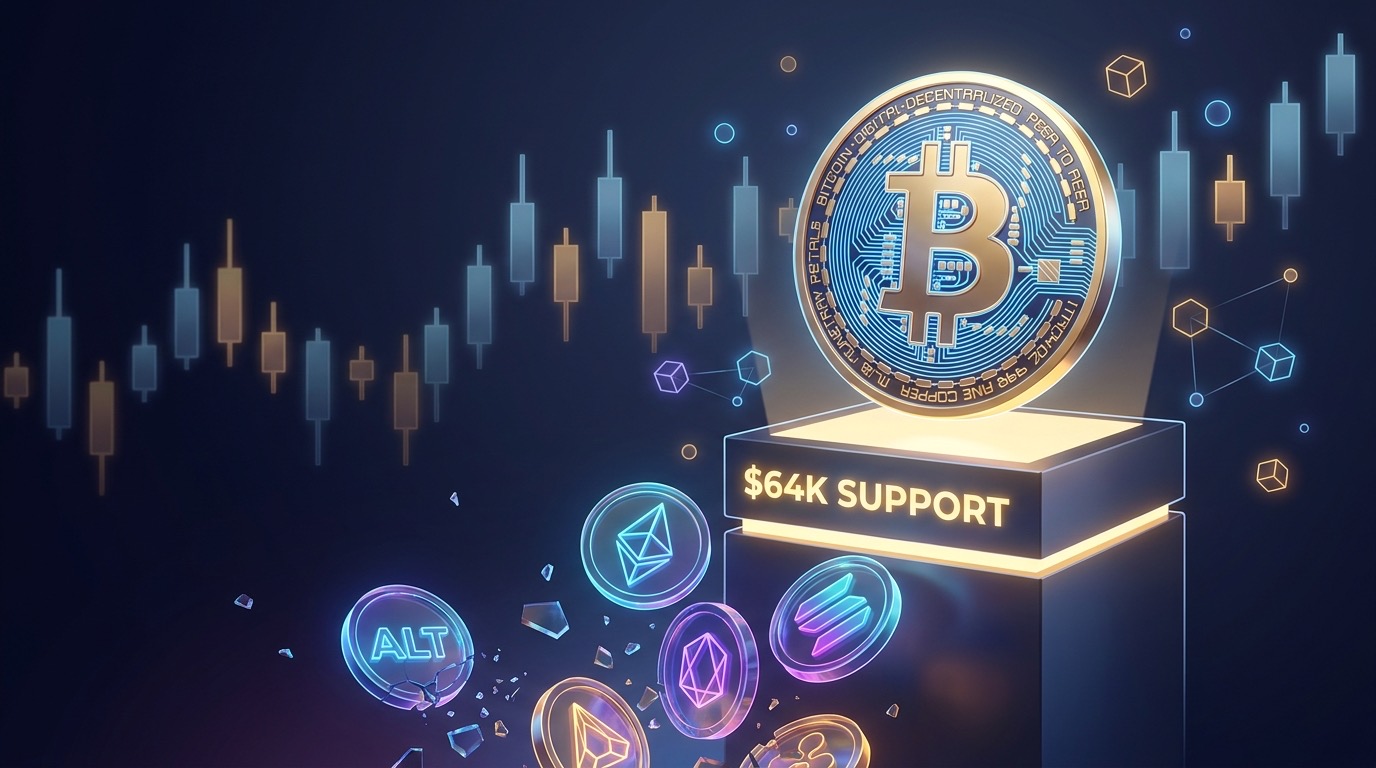 Crypto Market Pulls Back as Tech Earnings Weigh on Sentiment, Bitcoin Holds Above $64,000