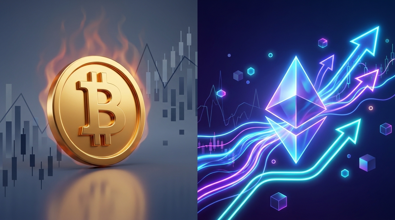 Bitcoin ETFs Snap Nine-Day Inflow Streak as Ethereum Funds Extend Their Run