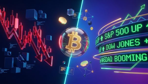 Bitcoin Slides on Final Day of July While Equities Boom