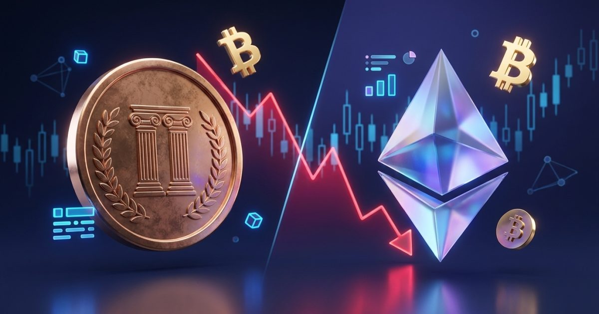 Ethereium Classic Slides Against Ether as ETC/ETH Cross Rate Dips to 0.003343