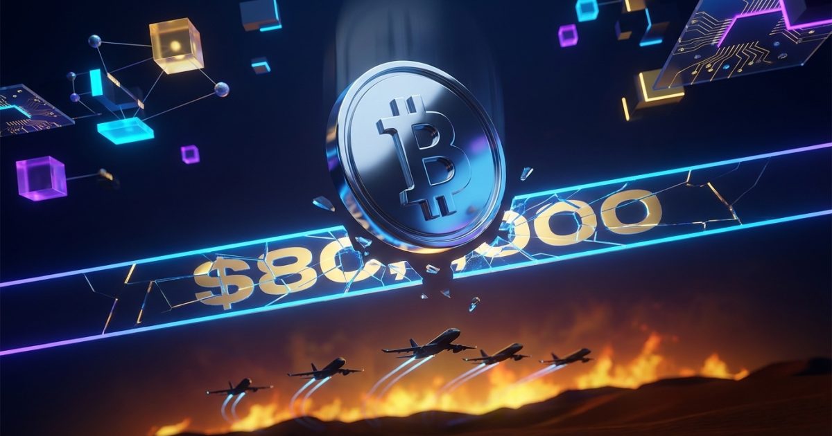 Bitcoin Slides Below $80,000 as US Evacuations Stoke Iran Fears
